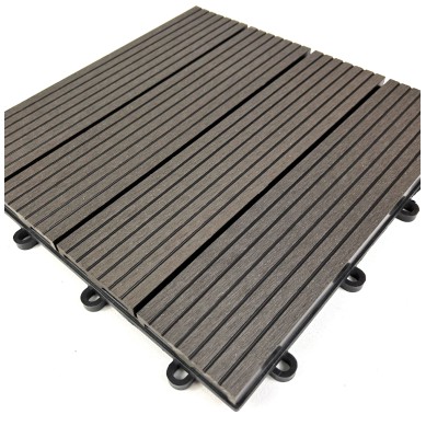 Baldosa WPC sistema click DARK 30x30