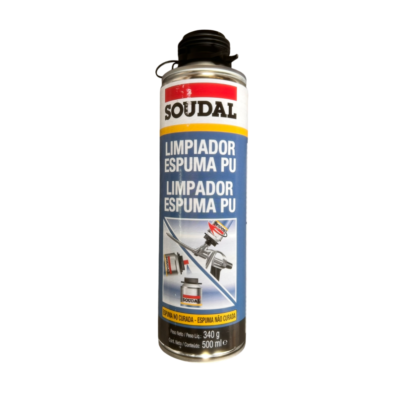 Limpiador Espuma PU SOUDAL 500 ml | Limpieza espuma no curada | SOCYR